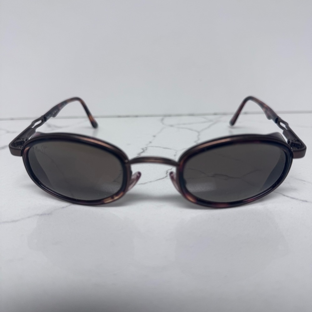Maui Jim MJ 139-10 Makana Oval Vintage 90s Tortoise Shell Bronze Sunglasses